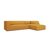 Ruby 4-Sitzer Ecksofa Rechts, mit Bezug aus Strukturierter Stoff (Ota4) in Gelb, 273x180 cm – Bild 4