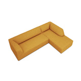 Ruby 4-Sitzer Ecksofa Rechts, mit Bezug aus Strukturierter Stoff (Ota4) in Gelb, 273x180 cm – Bild 5