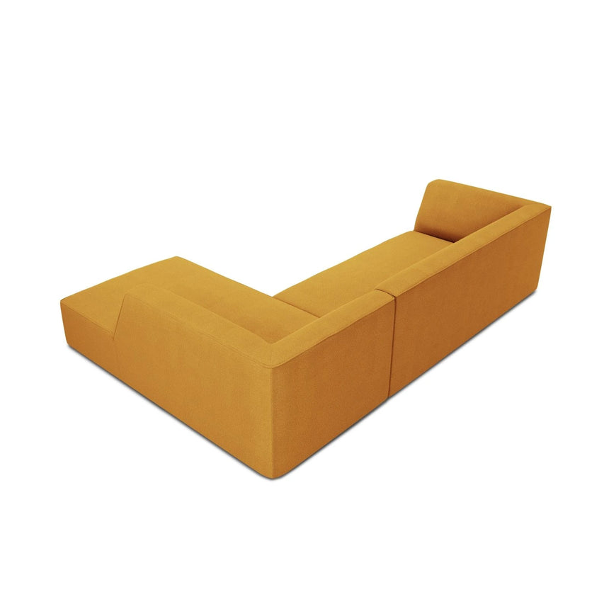 Ruby 4-Sitzer Ecksofa Rechts, mit Bezug aus Strukturierter Stoff (Ota4) in Gelb, 273x180 cm – Bild 6