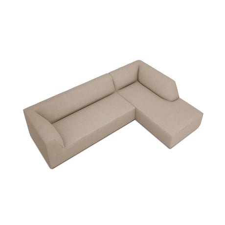 Ruby 4-Sitzer Ecksofa Rechts, mit Bezug aus Strukturierter Stoff (Ota7) in Dunkelbeige, 273x180 cm – Bild 5