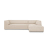Ruby 4-Sitzer Ecksofa Rechts, mit Bezug aus Strukturierter Stoff (Ota8) in Beige, 273x180 cm – Bild 1