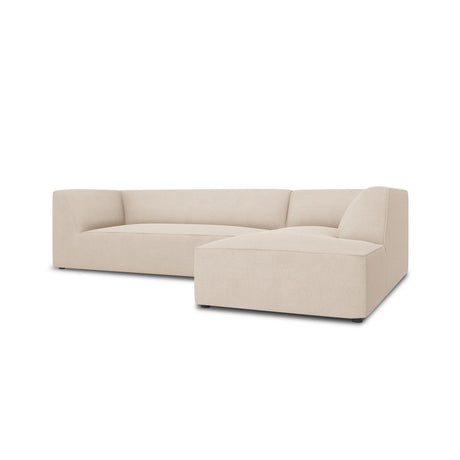 Ruby 4-Sitzer Ecksofa Rechts, mit Bezug aus Strukturierter Stoff (Ota8) in Beige, 273x180 cm – Bild 3