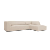 Ruby 4-Sitzer Ecksofa Rechts, mit Bezug aus Strukturierter Stoff (Ota8) in Beige, 273x180 cm – Bild 4