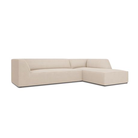 Ruby 4-Sitzer Ecksofa Rechts, mit Bezug aus Strukturierter Stoff (Ota8) in Beige, 273x180 cm – Bild 4