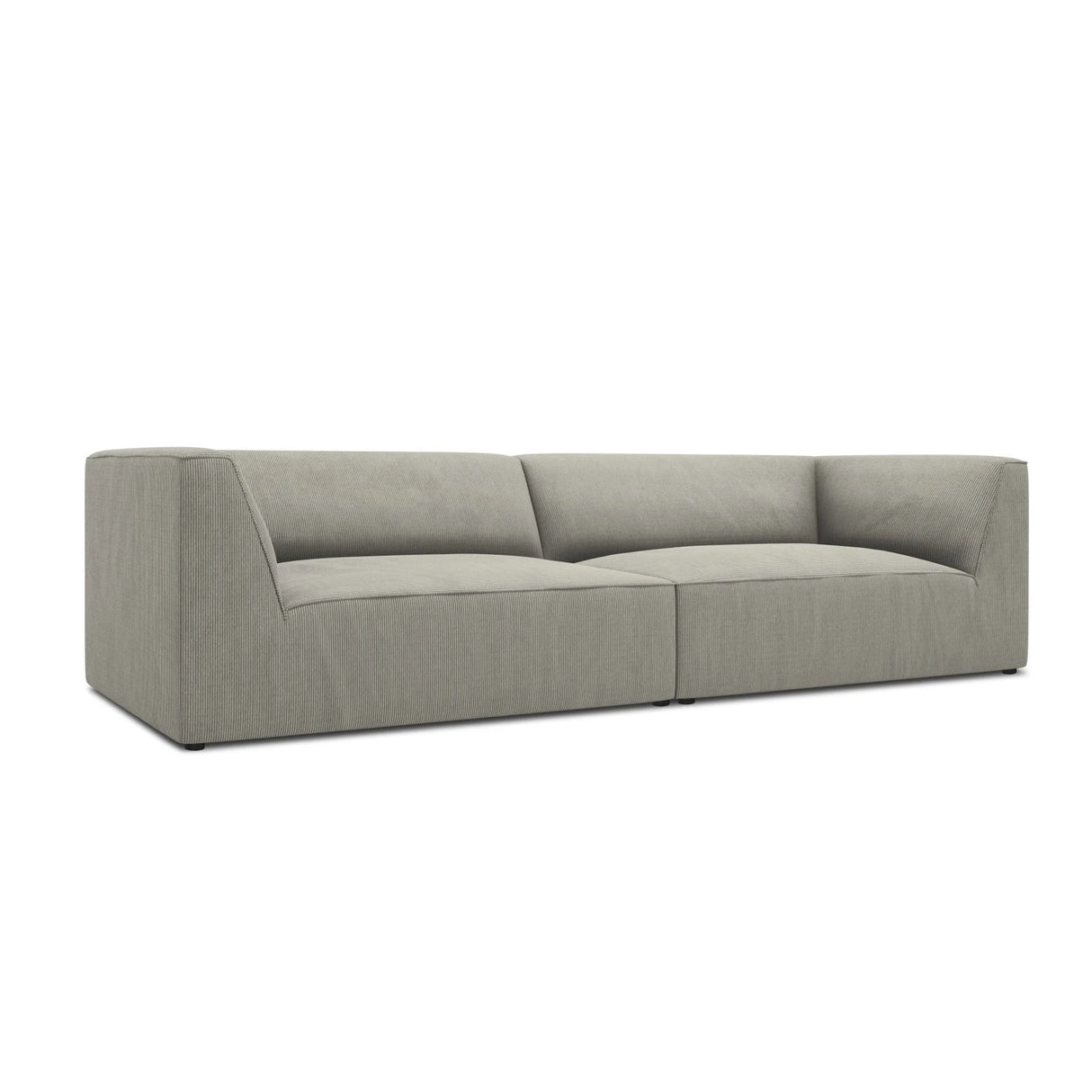 Ruby 4-Sitzer Sofa mit Bezug aus Cord (ScaAsh) in Hellgrau, 302x93 cm – Bild 5