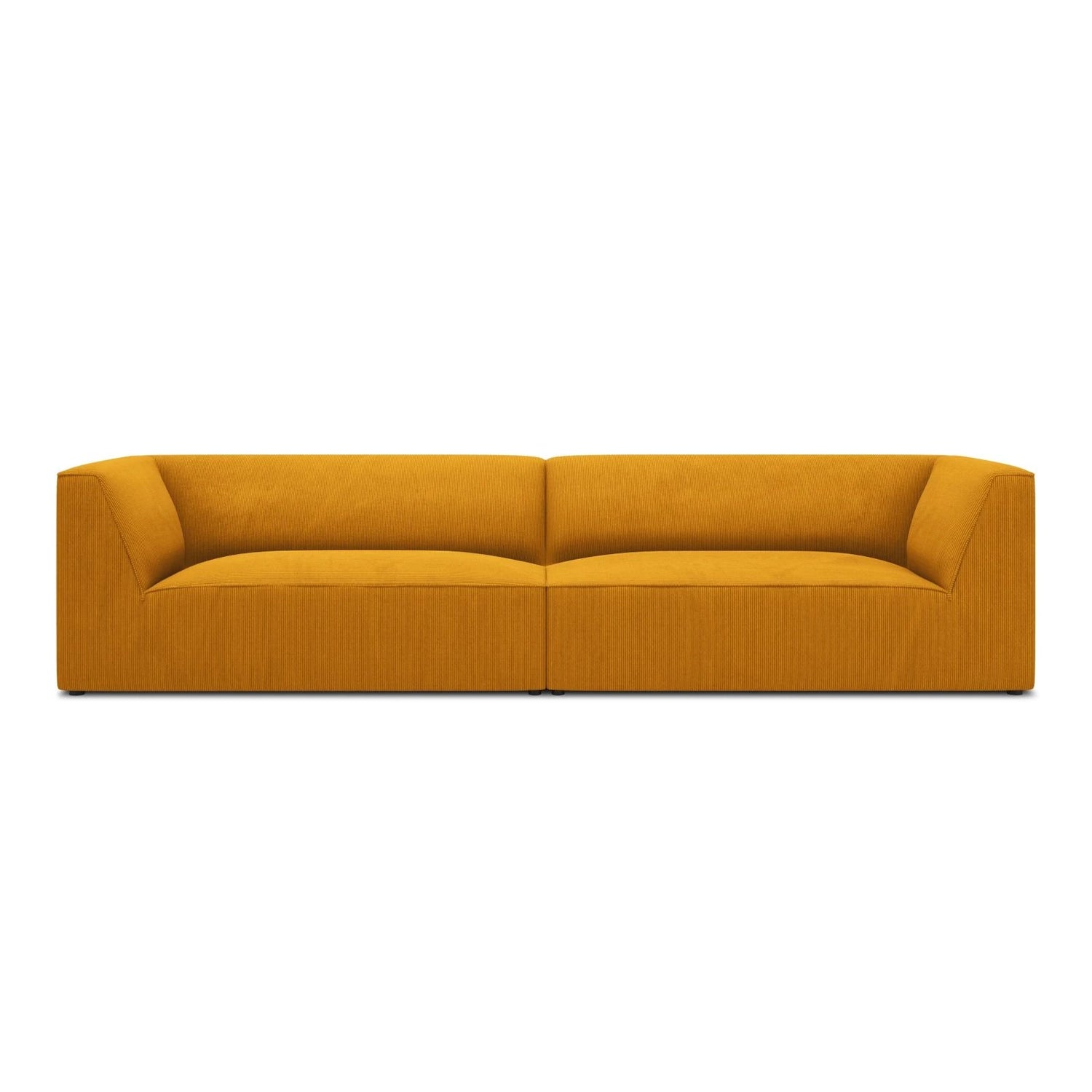 Ruby 4-Sitzer Sofa mit Bezug aus Cord (ScaMos) in Gelb, 302x93 cm – Bild 1