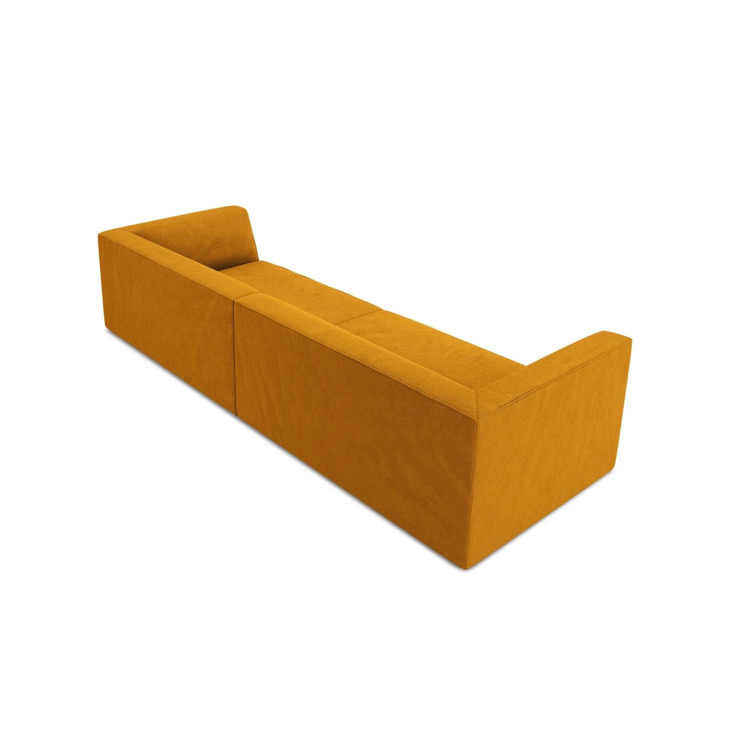 Ruby 4-Sitzer Sofa mit Bezug aus Cord (ScaMos) in Gelb, 302x93 cm – Bild 6