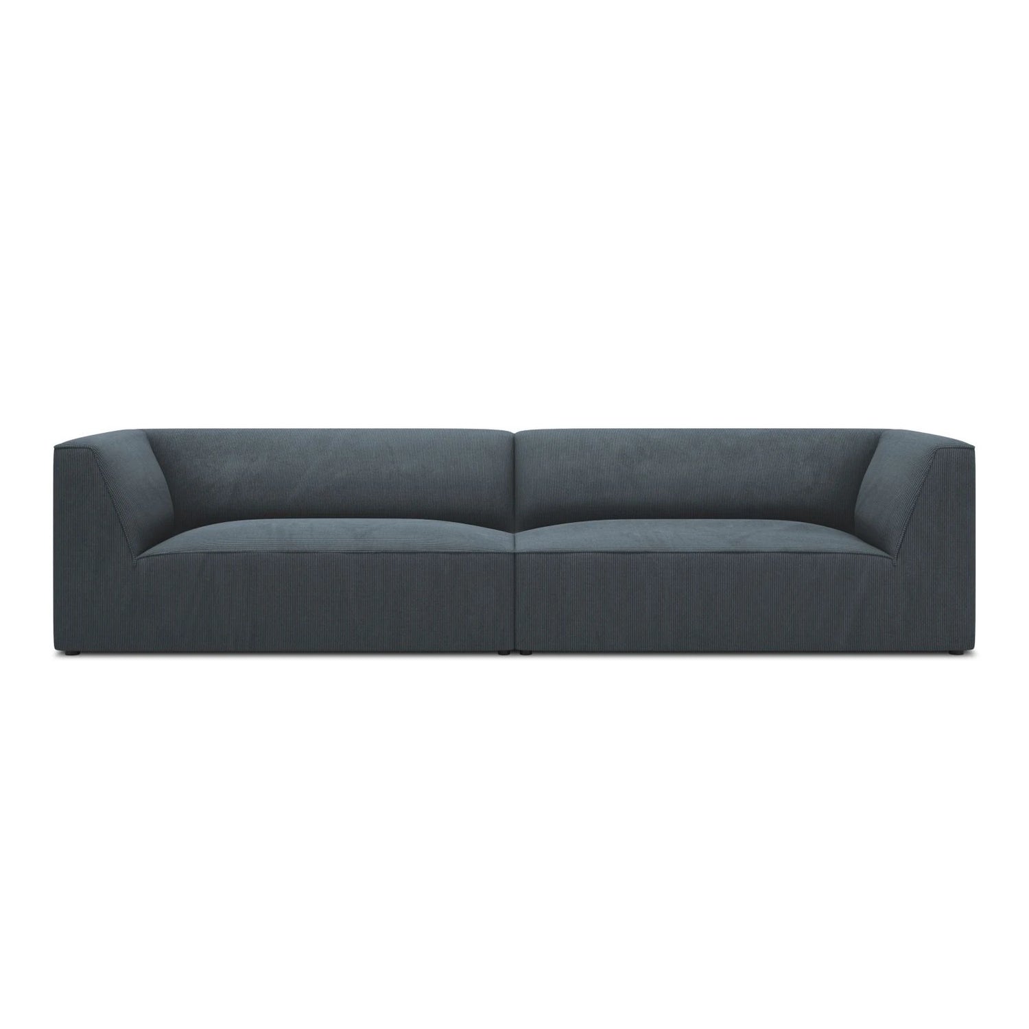 Ruby 4-Sitzer Sofa mit Bezug aus Cord (ScaOce) in Blau, 302x93 cm – Bild 1