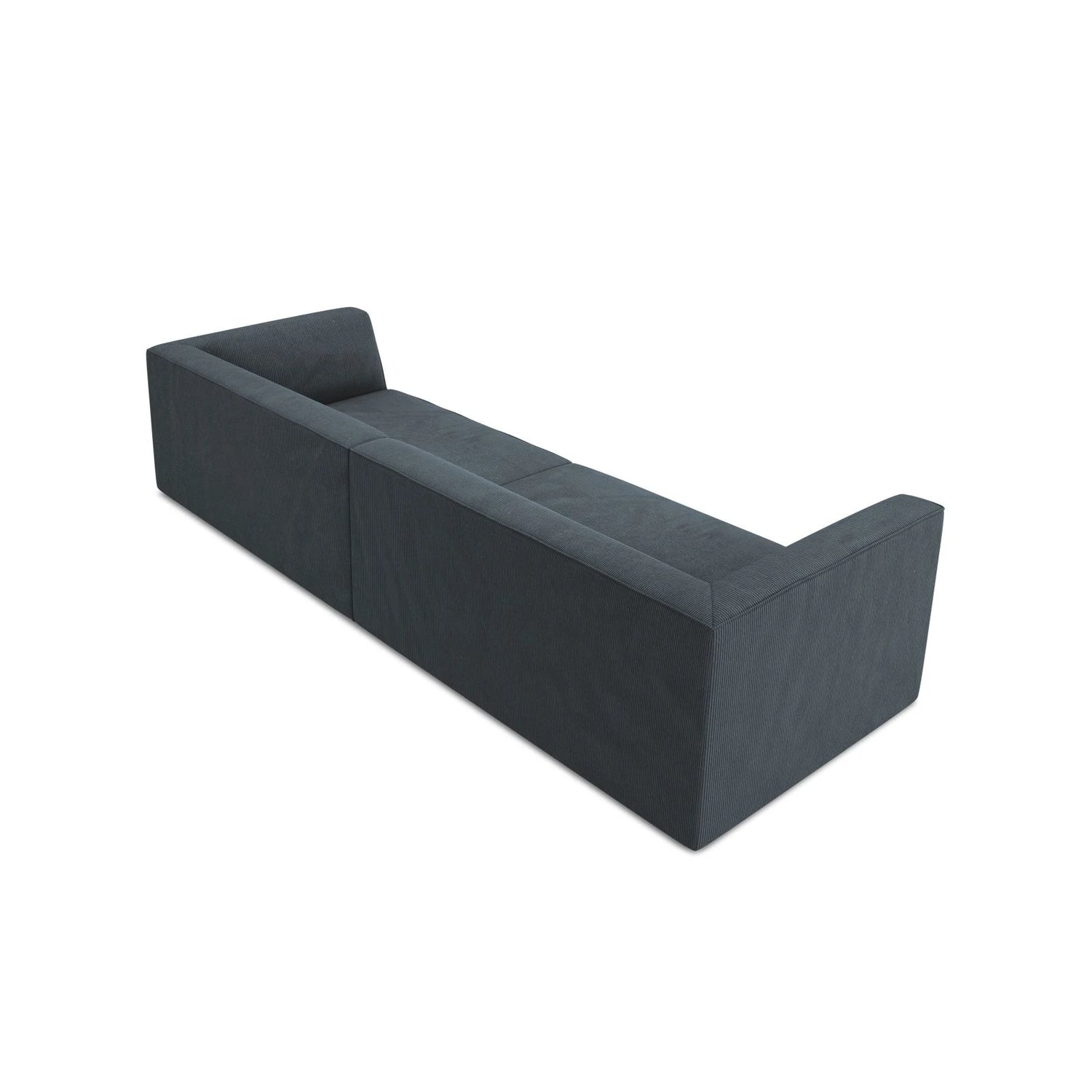 Ruby 4-Sitzer Sofa mit Bezug aus Cord (ScaOce) in Blau, 302x93 cm – Bild 6