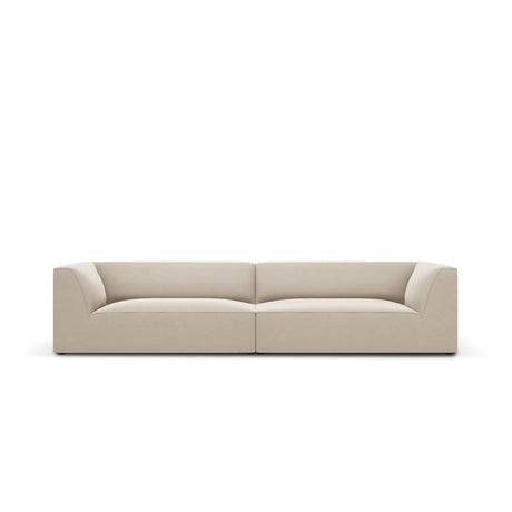Ruby 4-Sitzer Sofa mit Bezug aus Samt (Sal1) in Beige, 302x93 cm – Bild 1