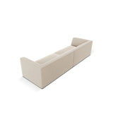 Ruby 4-Sitzer Sofa mit Bezug aus Samt (Sal1) in Beige, 302x93 cm – Bild 7