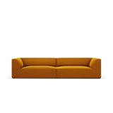 Ruby 4-Sitzer Sofa mit Bezug aus Samt (Sal10) in Gelb, 302x93 cm – Bild 1