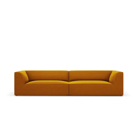 Ruby 4-Sitzer Sofa mit Bezug aus Samt (Sal10) in Gelb, 302x93 cm – Bild 1