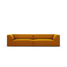 Ruby 4-Sitzer Sofa mit Bezug aus Samt (Sal10) in Gelb, 302x93 cm – Bild 1