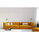 Ruby 4-seater sofa with cover in velvet, corduroy or textured fabric, 302x93 cm