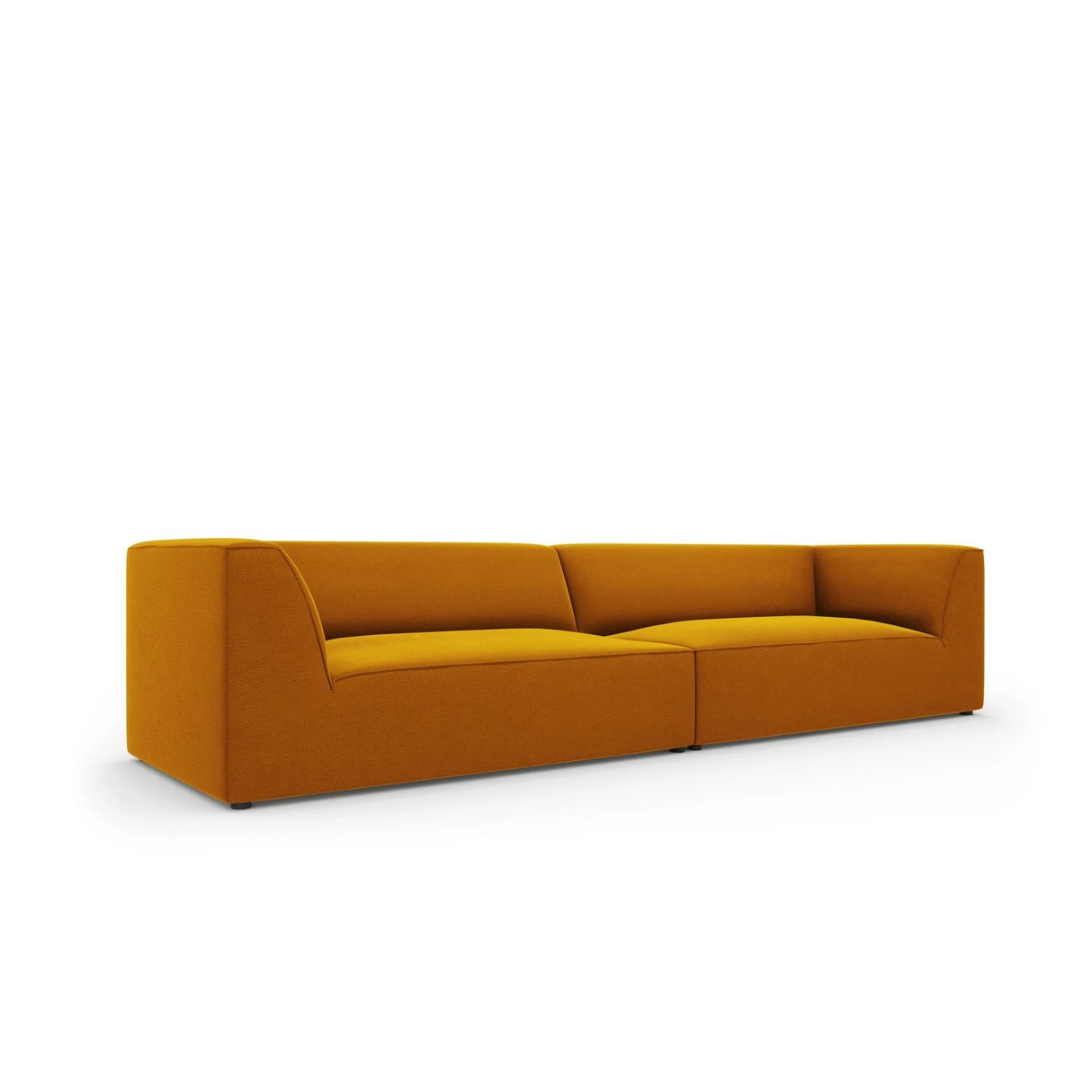Ruby 4-Sitzer Sofa mit Bezug aus Samt (Sal10) in Gelb, 302x93 cm – Bild 5