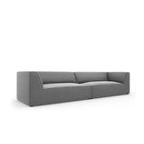 Ruby 4-Sitzer Sofa mit Bezug aus Samt (Sal17) in Grau, 302x93 cm – Bild 5