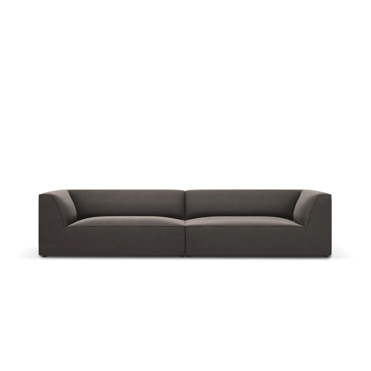 Ruby 4-Sitzer Sofa mit Bezug aus Samt (Sal18) in Dunkelgrau, 302x93 cm – Bild 1