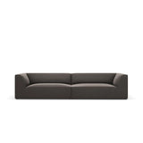 Ruby 4-Sitzer Sofa mit Bezug aus Samt (Sal18) in Dunkelgrau, 302x93 cm – Bild 1