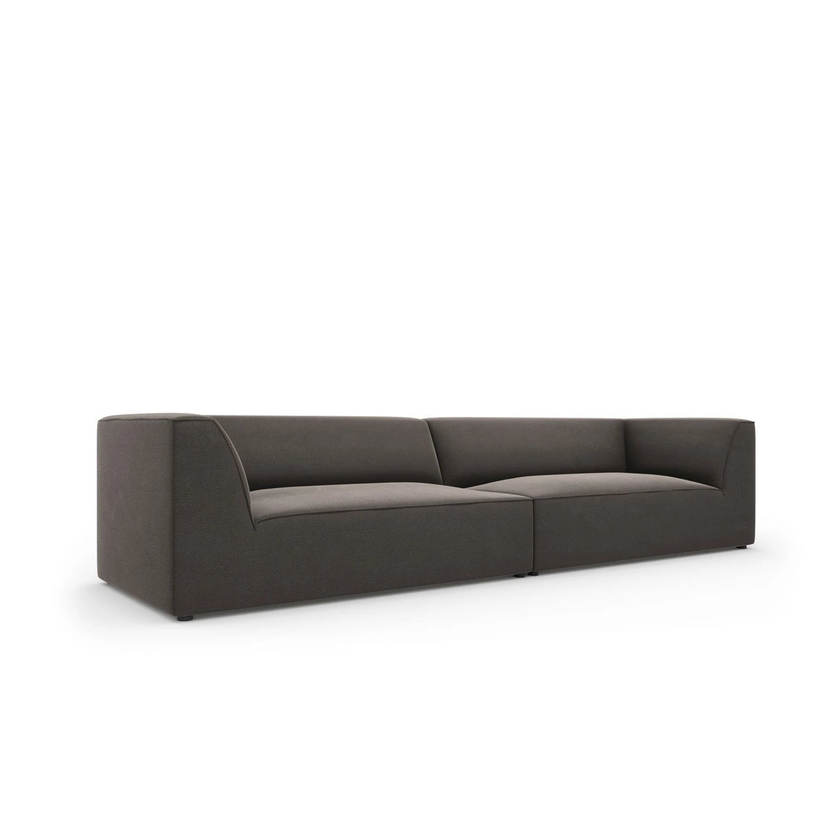 Ruby 4-Sitzer Sofa mit Bezug aus Samt (Sal18) in Dunkelgrau, 302x93 cm – Bild 5