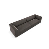 Ruby 4-Sitzer Sofa mit Bezug aus Samt (Sal18) in Dunkelgrau, 302x93 cm – Bild 6
