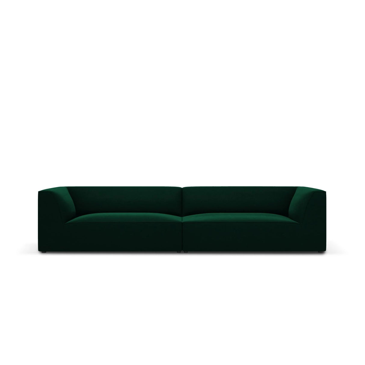 Ruby 4-Sitzer Sofa mit Bezug aus Samt (Sal7) in Flaschengrün, 302x93 cm – Bild 1