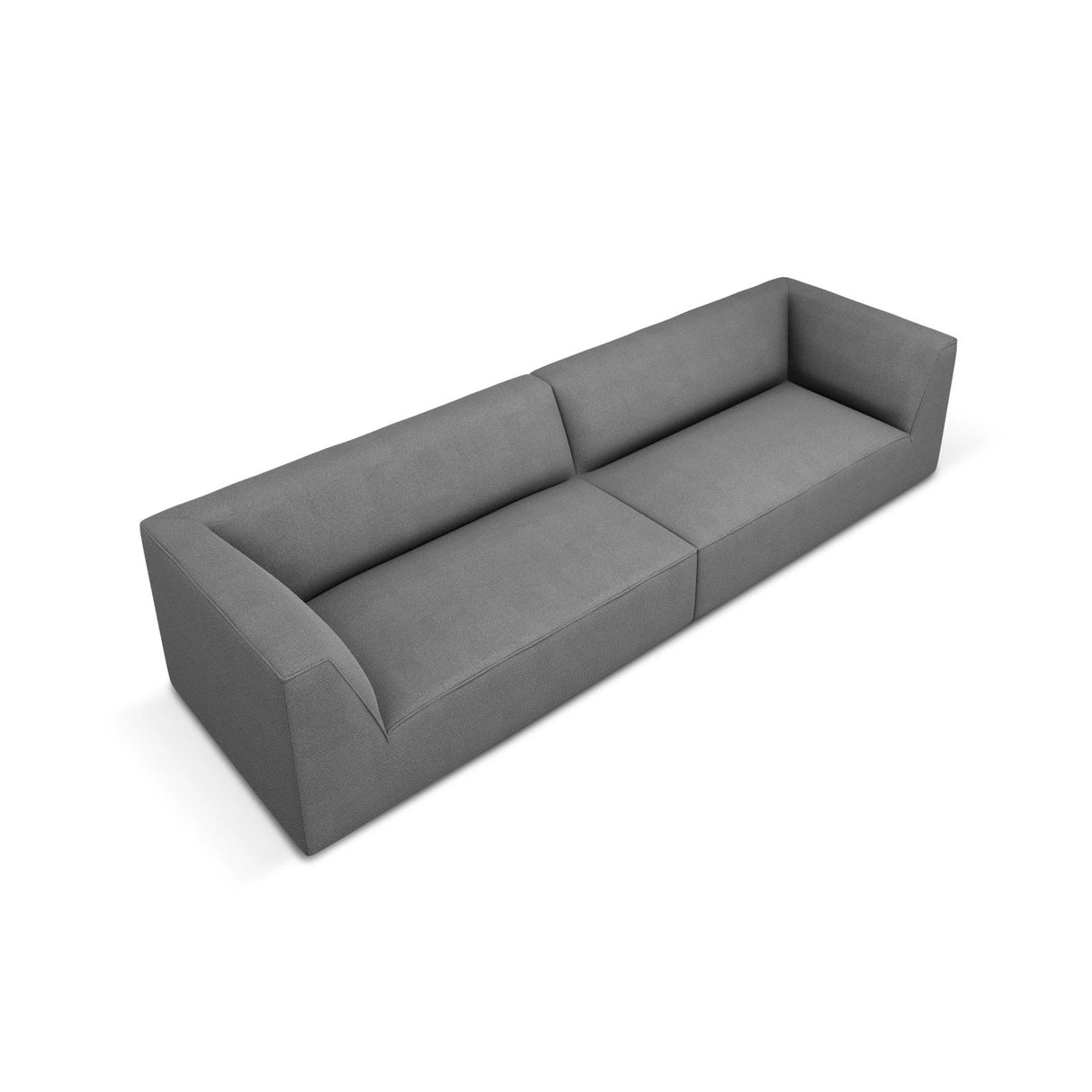 Ruby 4-Sitzer Sofa mit Bezug aus Strukturierter Stoff (Ota11) in Grau, 302x93 cm – Bild 4