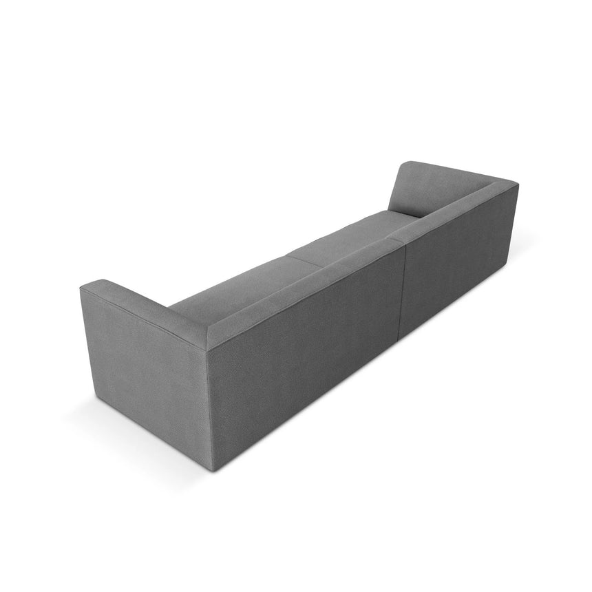 Ruby 4-Sitzer Sofa mit Bezug aus Strukturierter Stoff (Ota11) in Grau, 302x93 cm – Bild 5