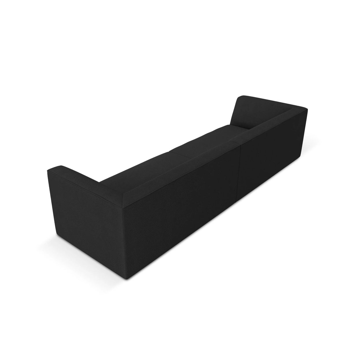 Ruby 4-Sitzer Sofa mit Bezug aus Strukturierter Stoff (Ota12) in Schwarz, 302x93 cm – Bild 5