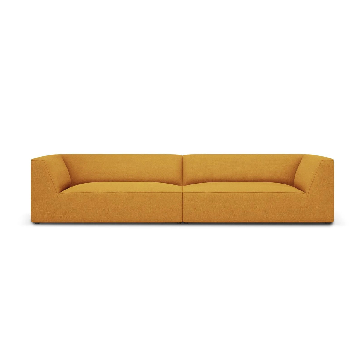 Ruby 4-Sitzer Sofa mit Bezug aus Strukturierter Stoff (Ota4) in Gelb, 302x93 cm – Bild 1