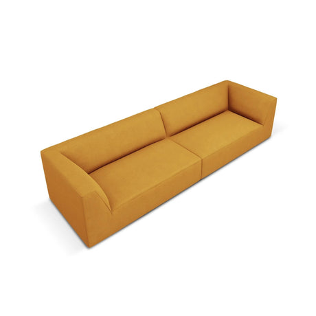 Ruby 4-Sitzer Sofa mit Bezug aus Strukturierter Stoff (Ota4) in Gelb, 302x93 cm – Bild 4