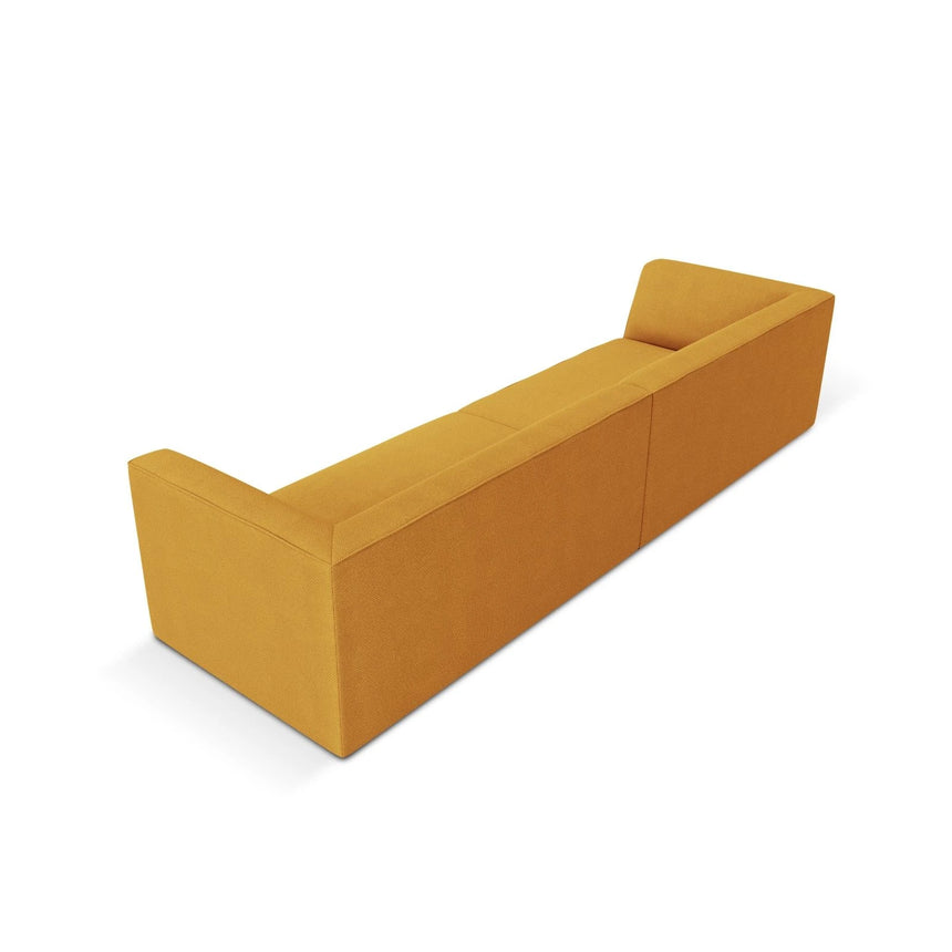 Ruby 4-Sitzer Sofa mit Bezug aus Strukturierter Stoff (Ota4) in Gelb, 302x93 cm – Bild 5