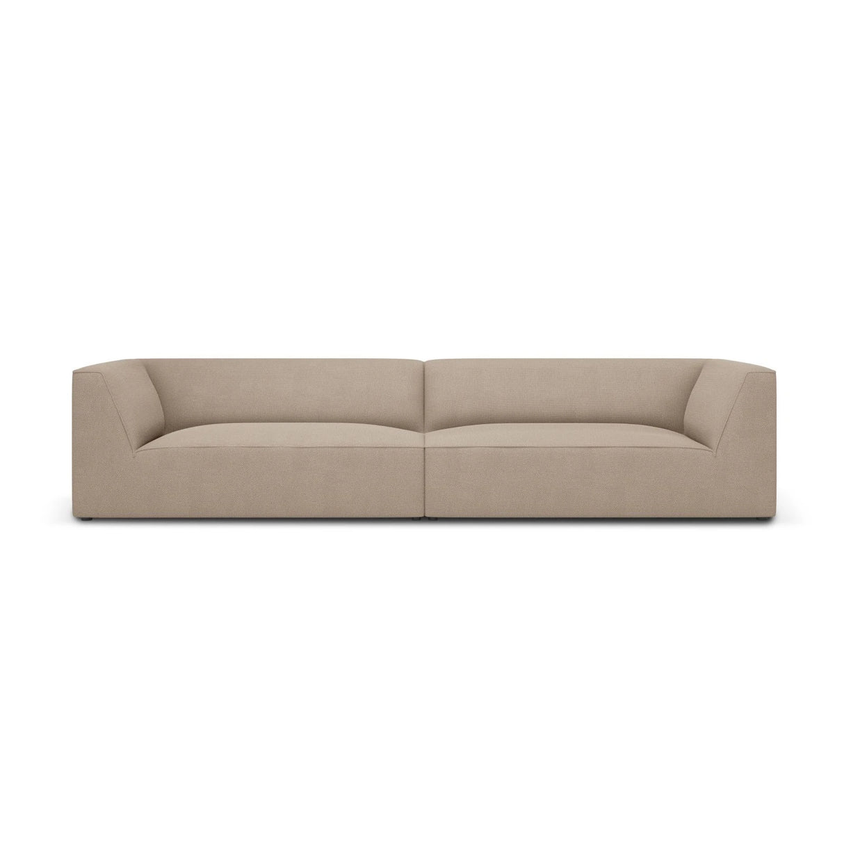 Ruby 4-Sitzer Sofa mit Bezug aus Strukturierter Stoff (Ota7) in Dunkelbeige, 302x93 cm – Bild 1