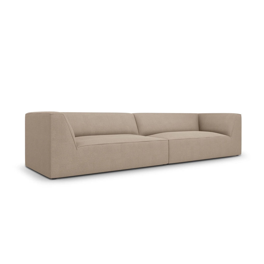 Ruby 4-Sitzer Sofa mit Bezug aus Strukturierter Stoff (Ota7) in Dunkelbeige, 302x93 cm – Bild 3