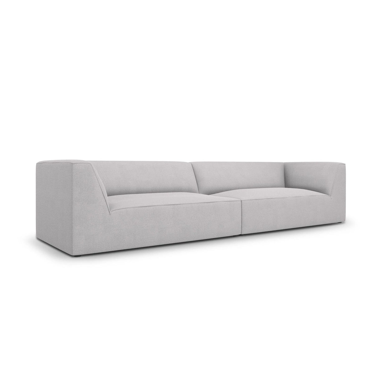 Ruby 4-Sitzer Sofa mit Bezug aus Strukturierter Stoff (Ota9) in Hellgrau, 302x93 cm – Bild 3
