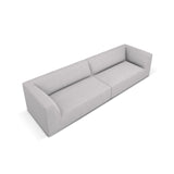Ruby 4-Sitzer Sofa mit Bezug aus Strukturierter Stoff (Ota9) in Hellgrau, 302x93 cm – Bild 4