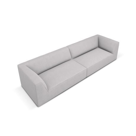 Ruby 4-Sitzer Sofa mit Bezug aus Strukturierter Stoff (Ota9) in Hellgrau, 302x93 cm – Bild 4