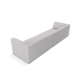 Ruby 4-Sitzer Sofa mit Bezug aus Strukturierter Stoff (Ota9) in Hellgrau, 302x93 cm – Bild 5