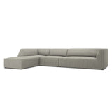 Ruby 5-Sitzer Ecksofa Links, mit Bezug aus Cord (ScaAsh) in Hellgrau, 366x180 cm – Bild 5