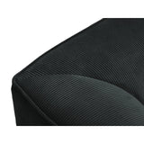 Ruby 5-Sitzer Ecksofa Links, mit Bezug aus Cord (ScaBla) in Schwarz, 366x180 cm – Bild 4