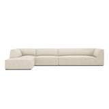 Ruby 5-Sitzer Ecksofa Links, mit Bezug aus Samt, Cord oder Strukturstoff, 366x180 cm – Bild 1