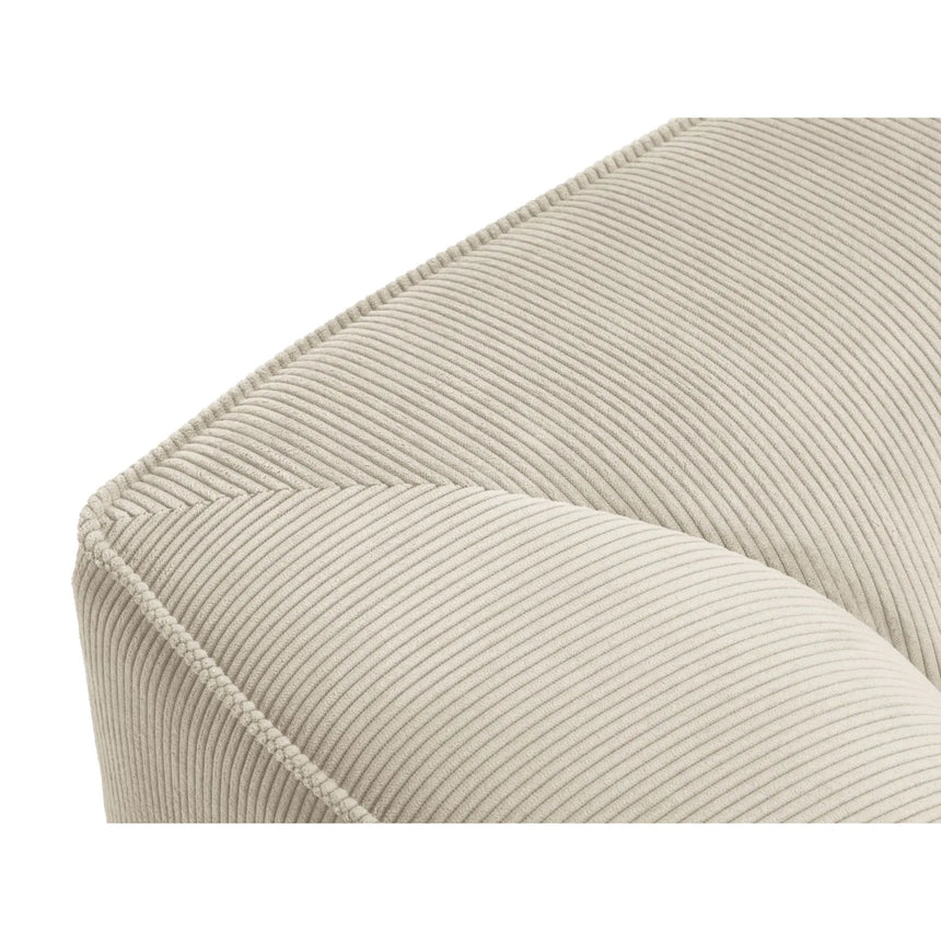 Ruby 5-Sitzer Ecksofa Links, mit Bezug aus Samt, Cord oder Strukturstoff, 366x180 cm – Bild 4