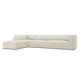 Ruby 5-Sitzer Ecksofa Links, mit Bezug aus Samt, Cord oder Strukturstoff, 366x180 cm – Bild 5
