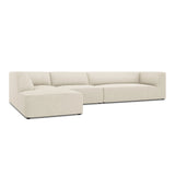 Ruby 5-Sitzer Ecksofa Links, mit Bezug aus Samt, Cord oder Strukturstoff, 366x180 cm – Bild 6