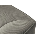 Ruby 5-Sitzer Ecksofa Rechts, mit Bezug aus Cord (ScaAsh) in Hellgrau, 366x180 cm – Bild 4