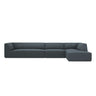 Ruby 5-Sitzer Ecksofa Rechts, mit Bezug aus Cord (ScaOce) in Blau, 366x180 cm – Bild 1