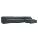 Ruby 5-Sitzer Ecksofa Rechts, mit Bezug aus Cord (ScaOce) in Blau, 366x180 cm – Bild 5