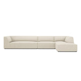 Ruby 5-Sitzer Ecksofa Rechts, mit Bezug aus Samt, Cord oder Strukturstoff, 366x180 cm – Bild 1