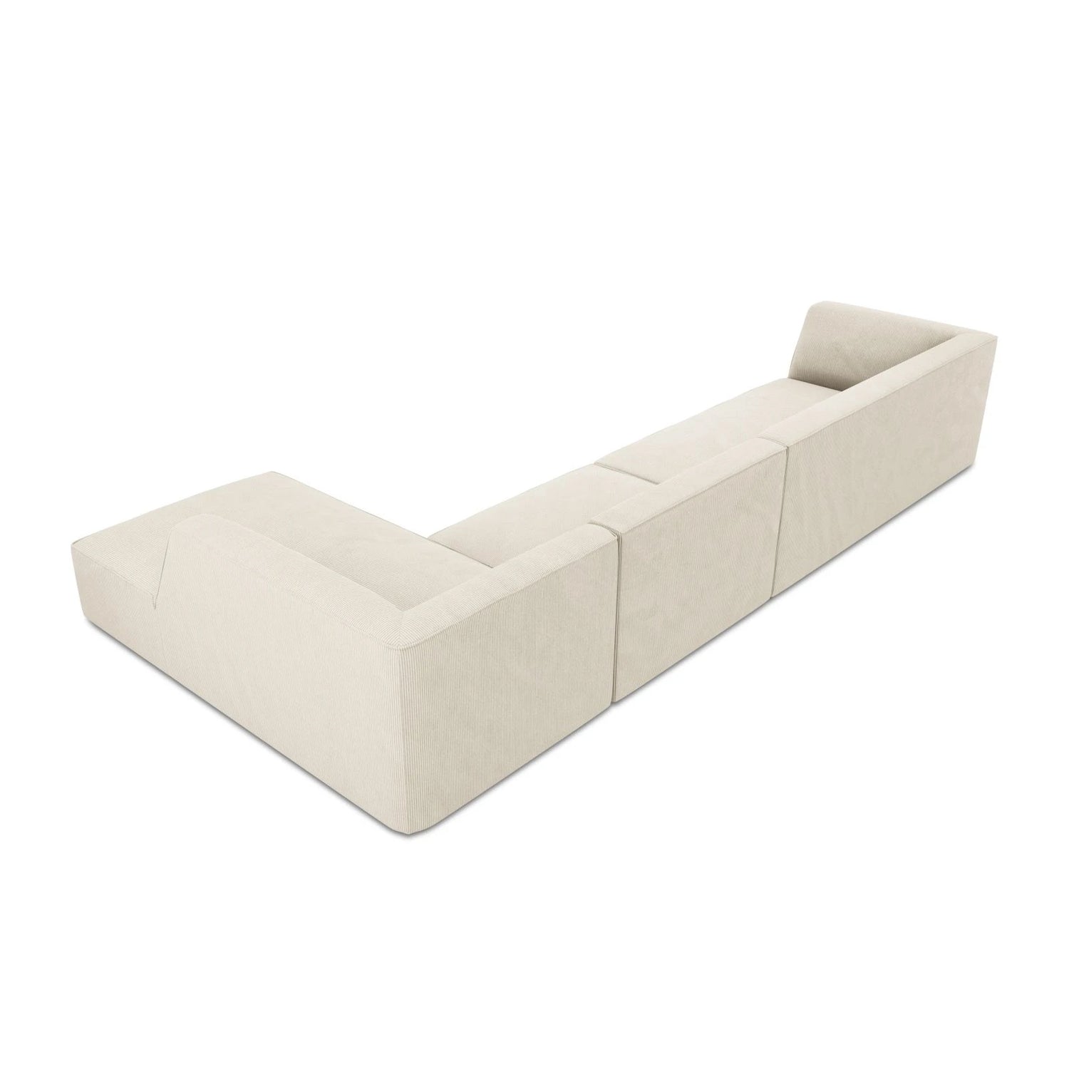 Ruby 5-Sitzer Ecksofa Rechts, mit Bezug aus Samt, Cord oder Strukturstoff, 366x180 cm – Bild 8