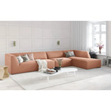 Ruby 5-Sitzer Ecksofa Rechts, mit Bezug aus Samt, Cord oder Strukturstoff, 366x180 cm